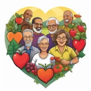 Seniors acknowledging American Heart Month