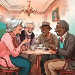Seniors talking