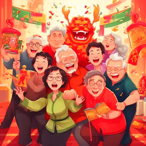 Seniors on Chinese New Year