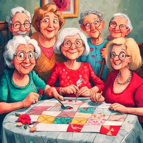 Senior quilters