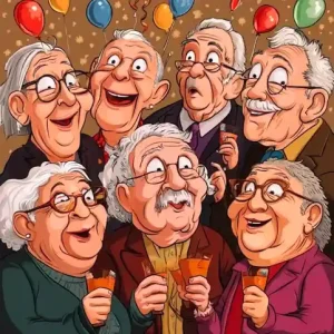 Seniors celebrating Memory Day