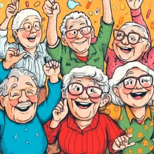 Seniors acknowledging American Diabetes alert day